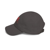 Grisly Cabin Red Drip Horror Dad Cap