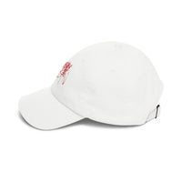 Grisly Cabin Red Drip Horror Dad Cap