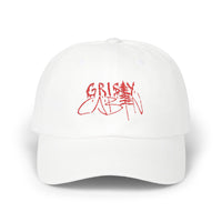 Grisly Cabin Red Drip Horror Dad Cap