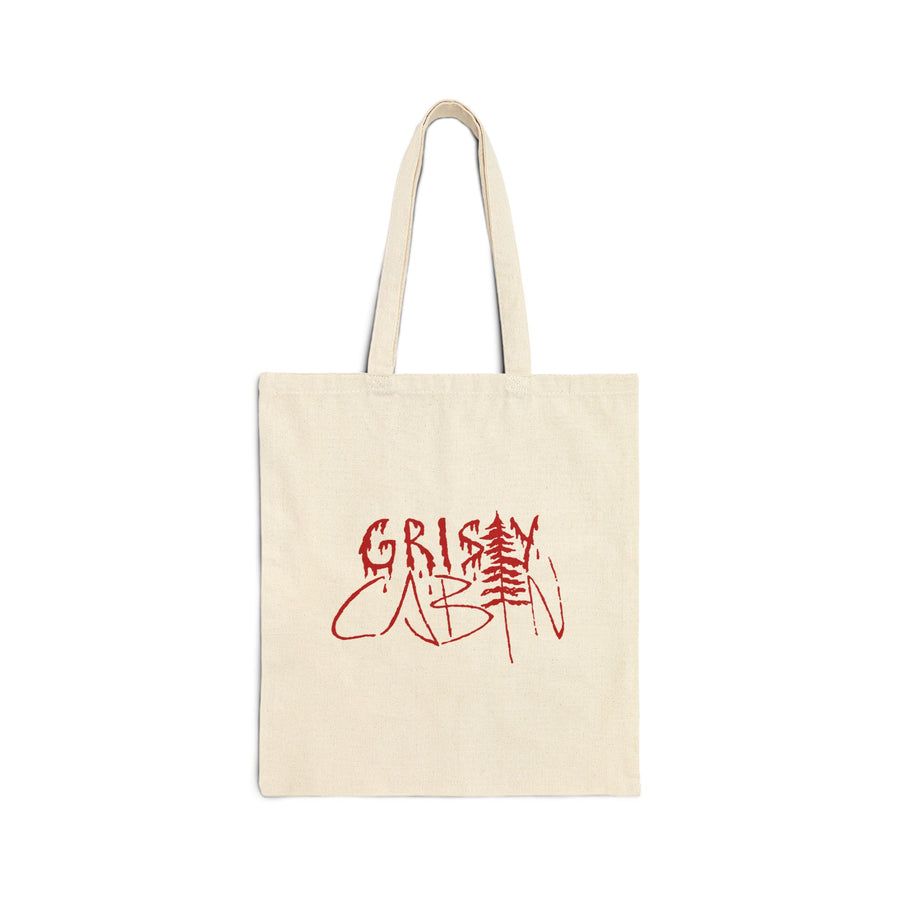 Grisly Cabin Tote Bag Red Drip Horror