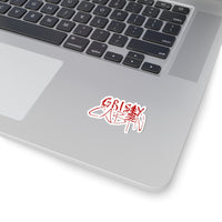Grisly Cabin Red Drip Horror Stickers