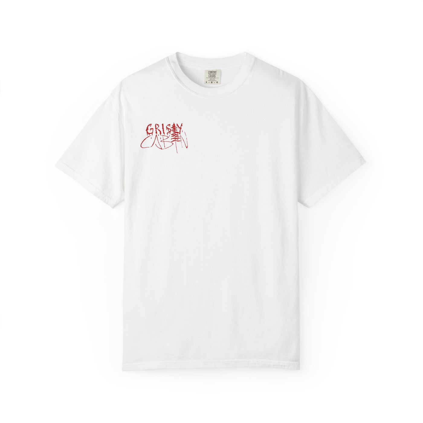 Grisly Cabin Red Drip Horror T-Shirt