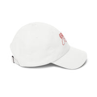 Grisly Cabin Red Drip Horror Dad Cap