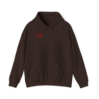 Grisly Cabin Hoodie — Red Drip Horror