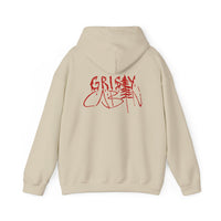 Grisly Cabin Hoodie — Red Drip Horror