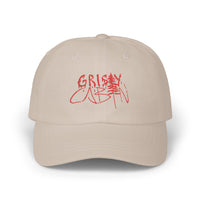 Grisly Cabin Red Drip Horror Dad Cap