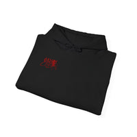Grisly Cabin Hoodie — Red Drip Horror