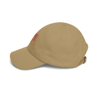 Grisly Cabin Red Drip Horror Dad Cap