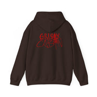 Grisly Cabin Hoodie — Red Drip Horror