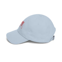 Grisly Cabin Red Drip Horror Dad Cap