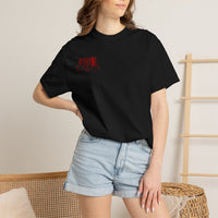 Grisly Cabin Red Drip Horror T-Shirt