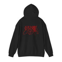 Grisly Cabin Hoodie — Red Drip Horror
